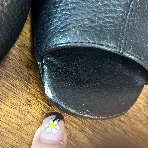 Vince Camuto Black peep toe Leather Heels - Picture 13 of 16